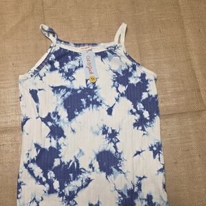 Cat & Jack Blue Tie-Dye Kids Tank Top